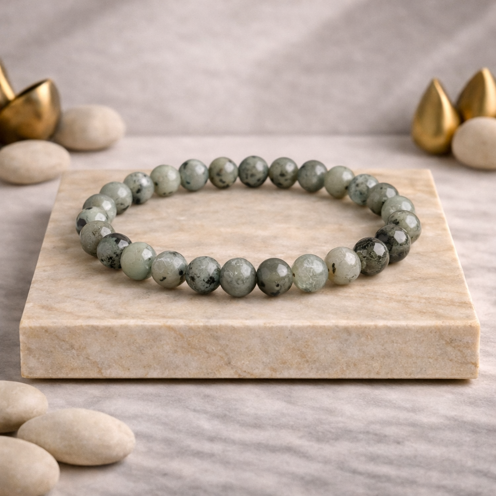 Natural Kivi Jasper Bracelet