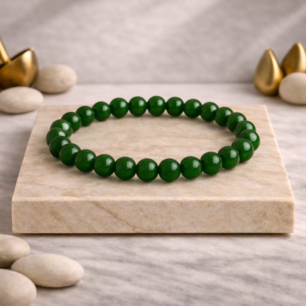 Natural Green Jade Bracelet