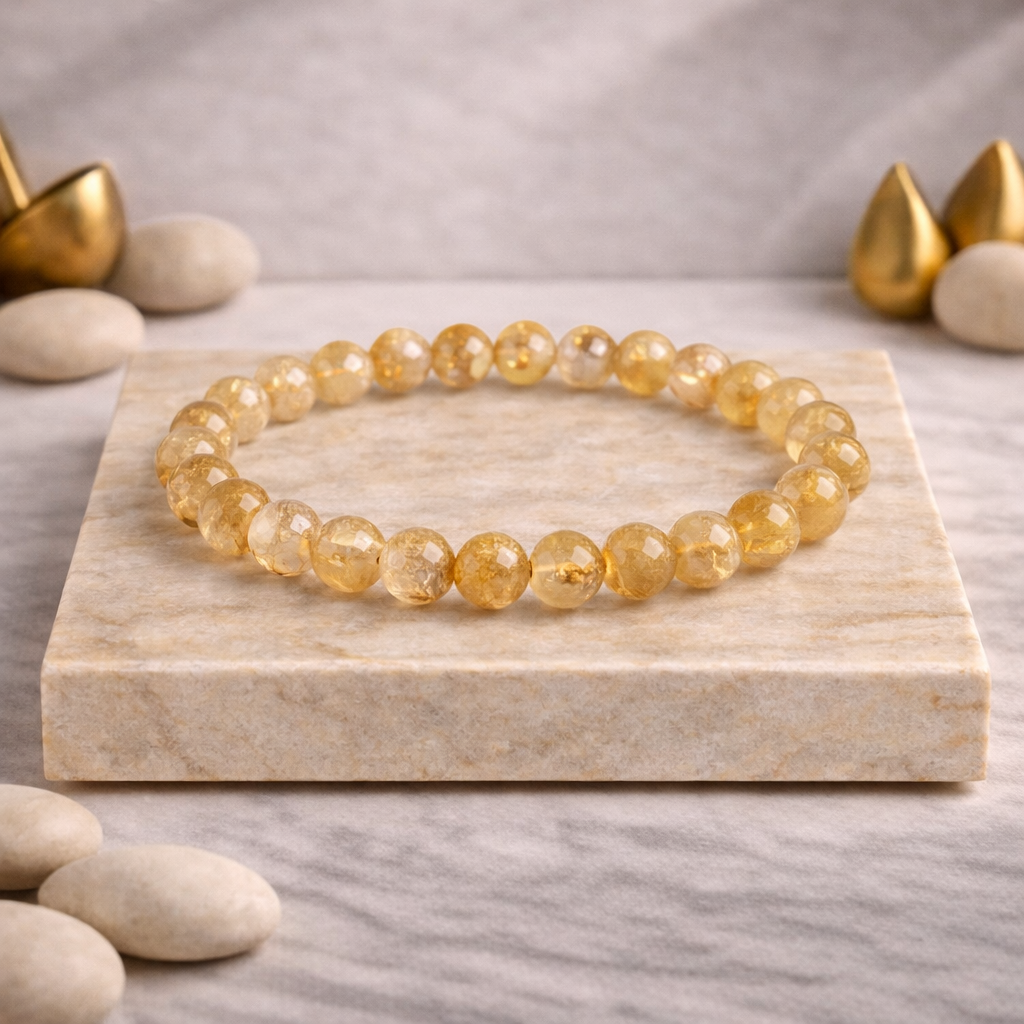 Natural Citrine Bracelate