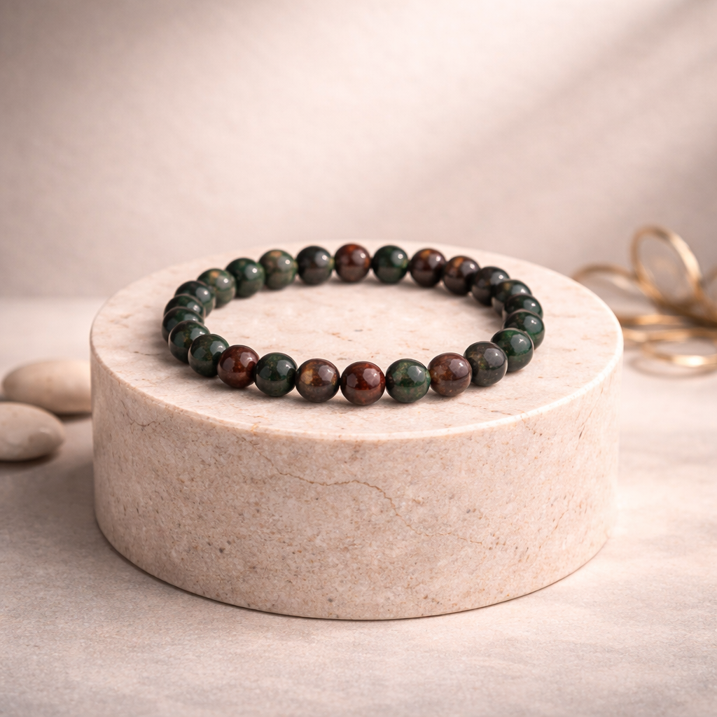 Natural Bloodstone Bracelet