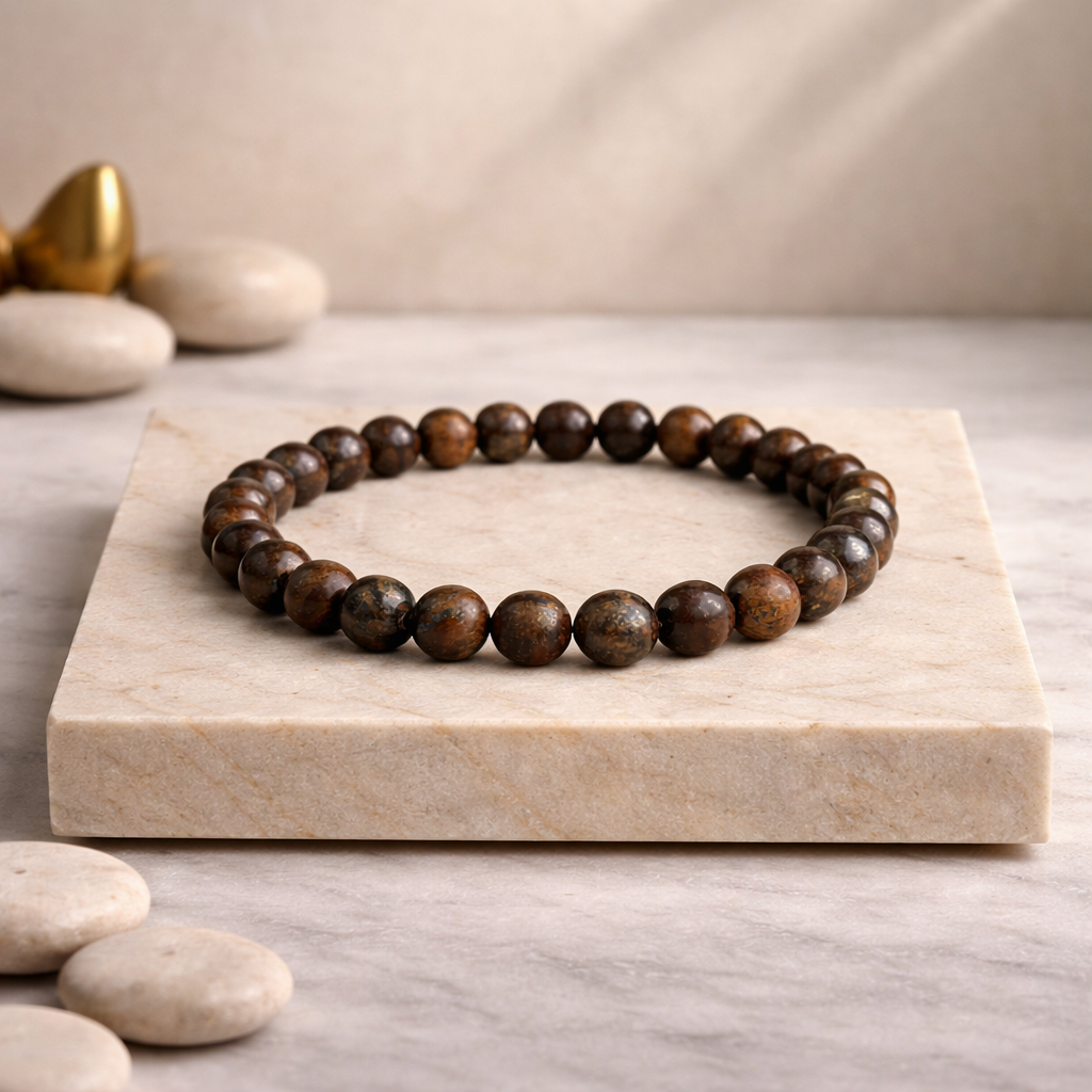 Natural Bronzite Bracelet