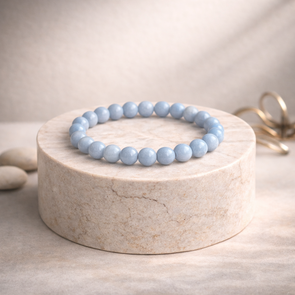 Natural Angelite Bracelet