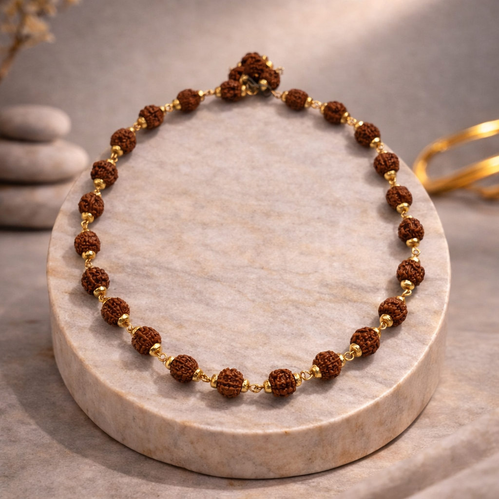 Five Mukhi Rudraksh Mala