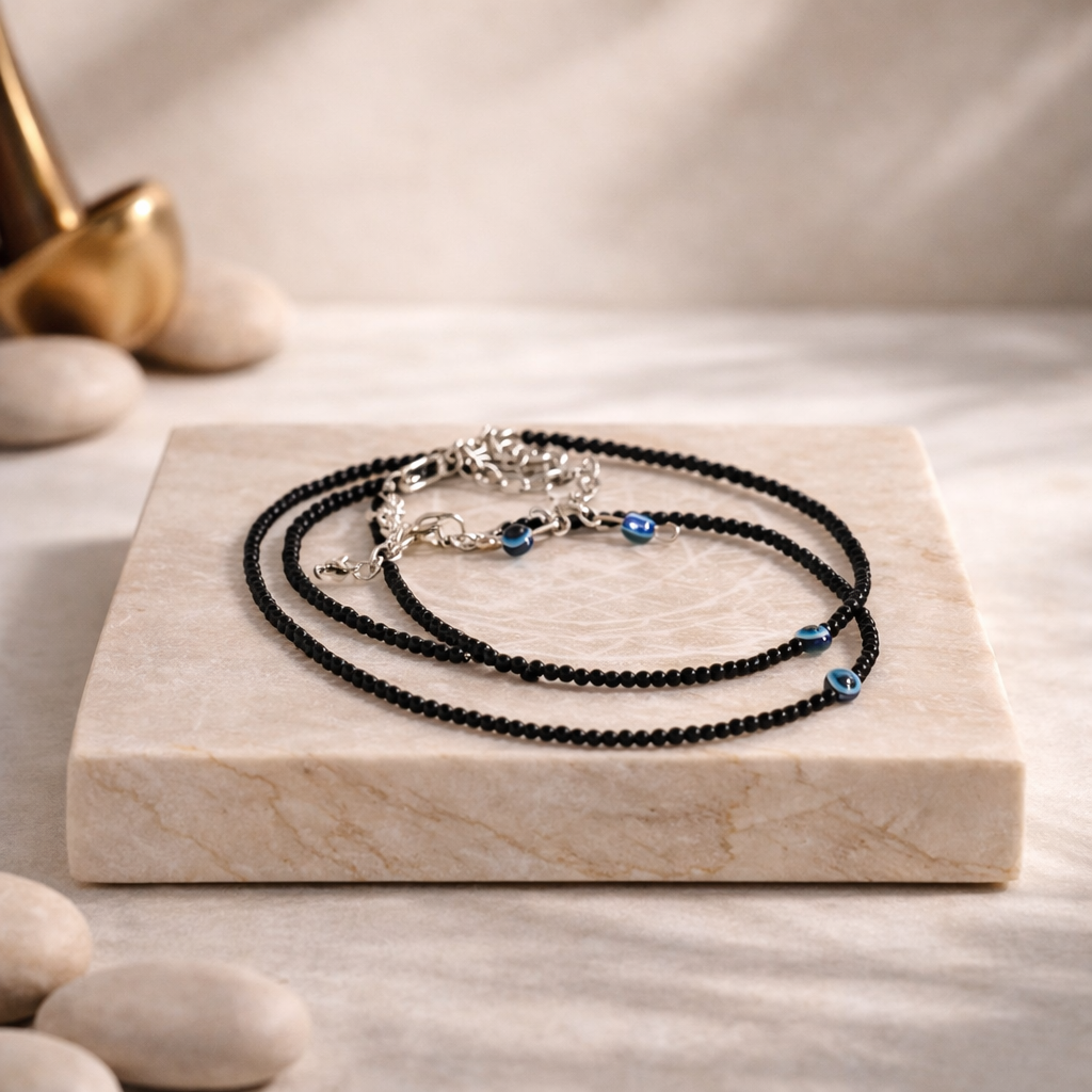 Black Tourmaline Anklets