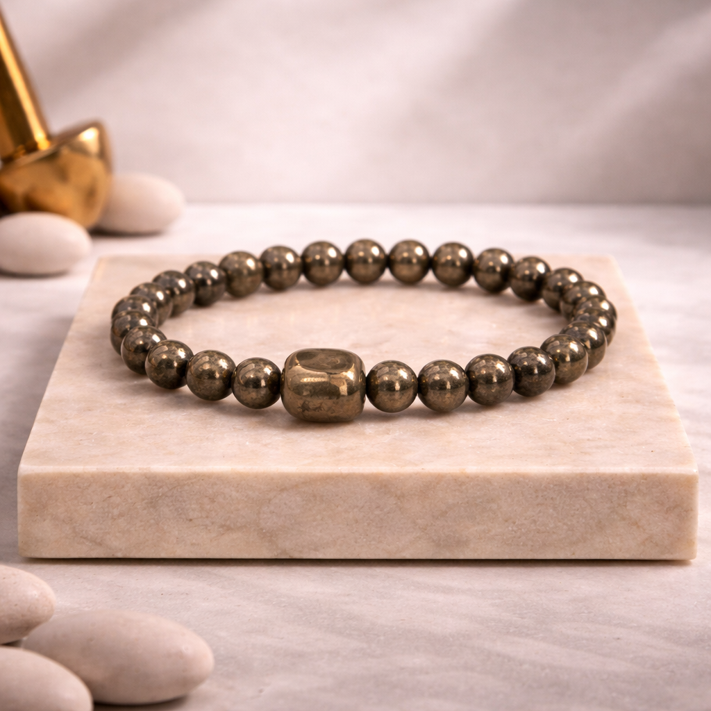 Pyrite Bracelete with Tumble