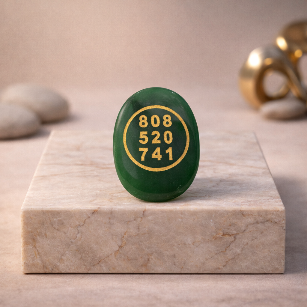 Zibu Coin Green Jade