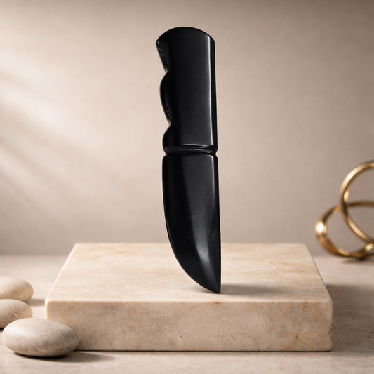Black Tourmaline Knife