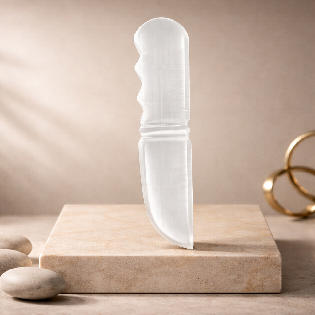 Selenite Knife For Aura Cleansing