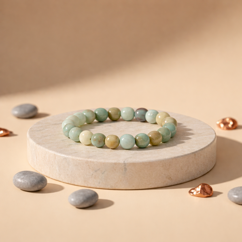 Natural Amazonite Tumble Bracelet