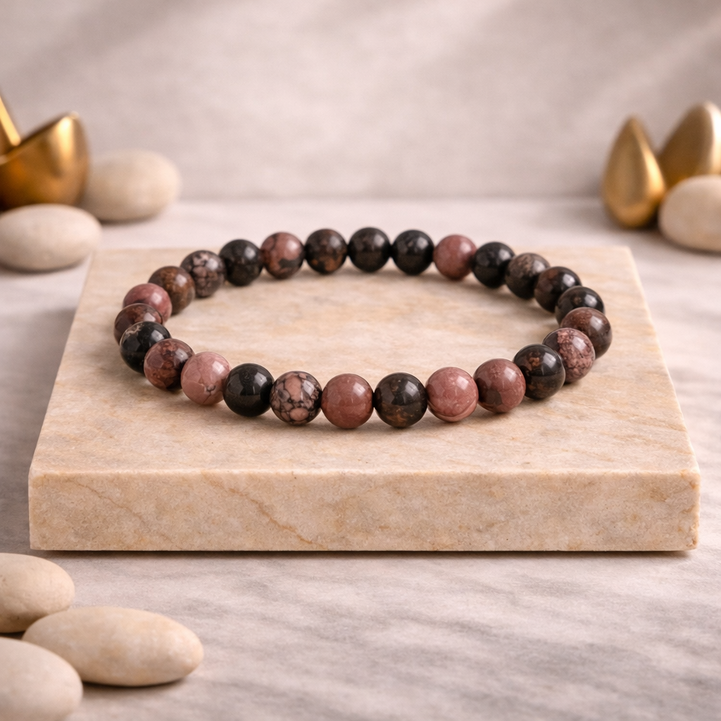 Natural Rhodonite Bracelet