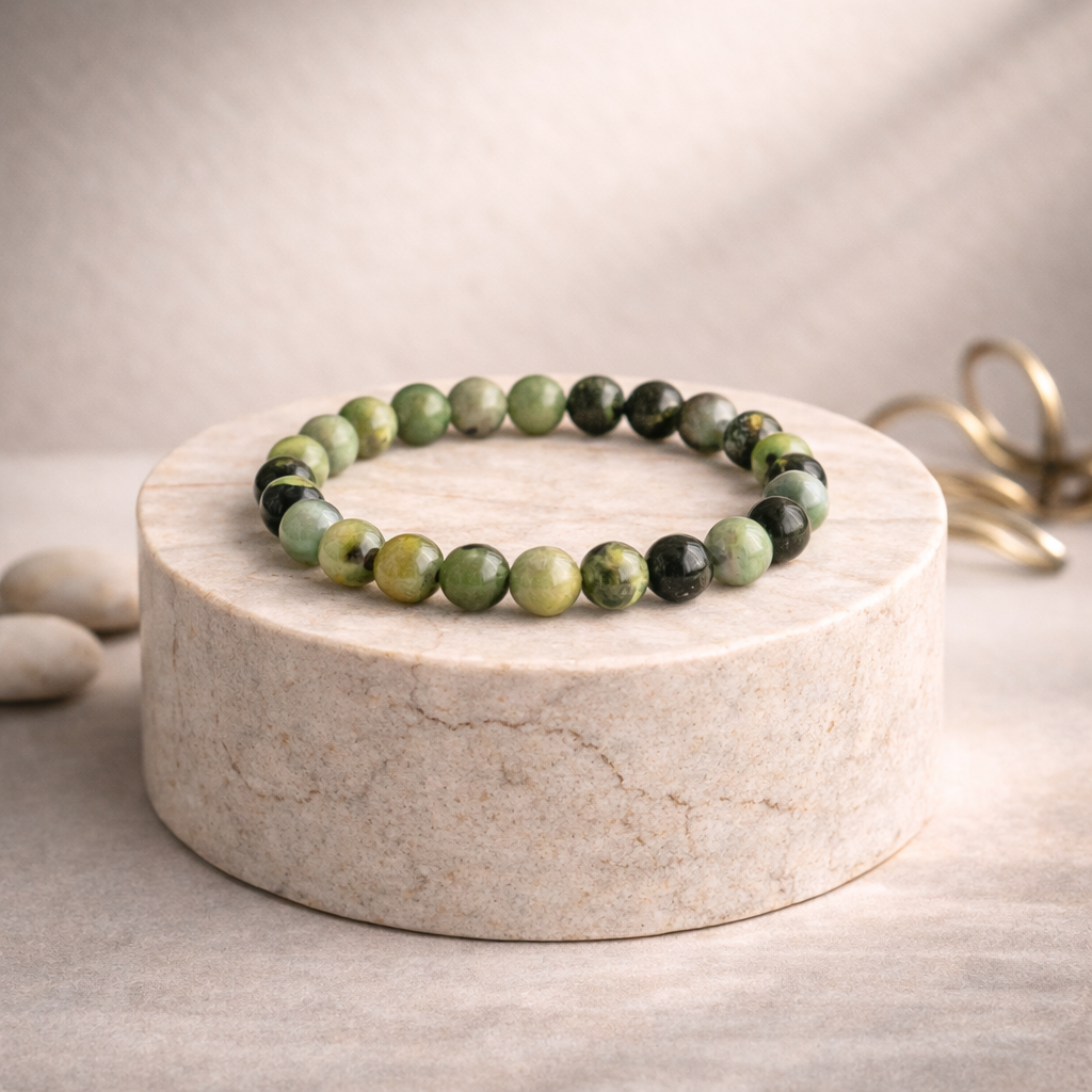 Natural Chrysoprase Bracelet