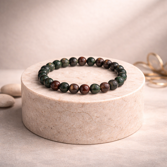 Natural Bloodstone Bracelet
