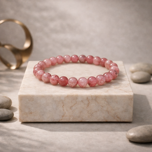 Strawberry Quartz Bracelet