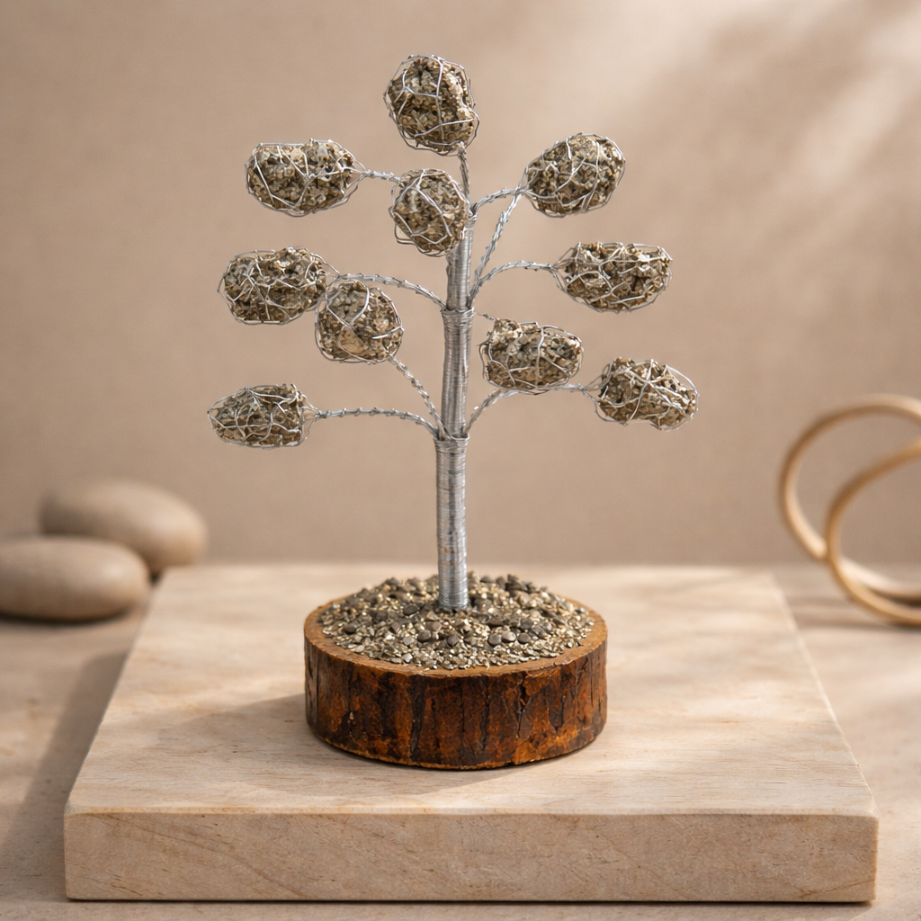 Raw Pyrite Tree