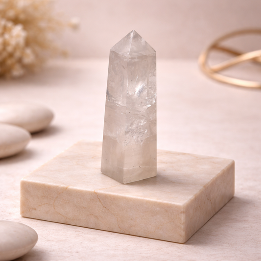 Clear Quartz Round Tower