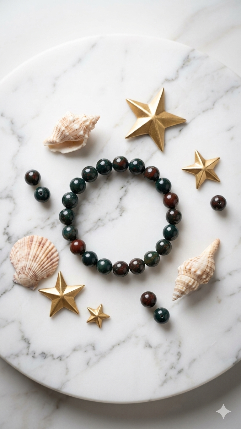 Bloodstone Bracelet For courage -m(8 mm)