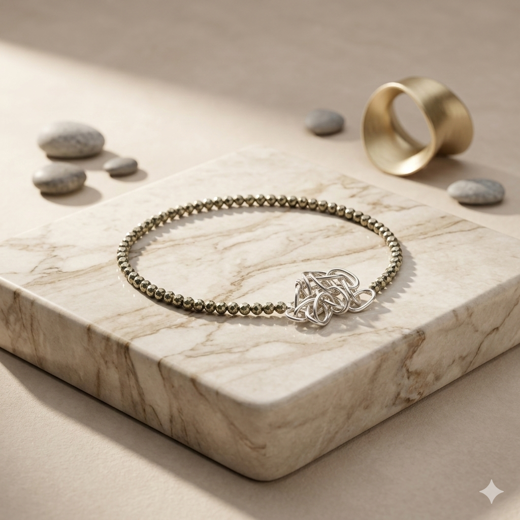 Pyrite Stone Anklet