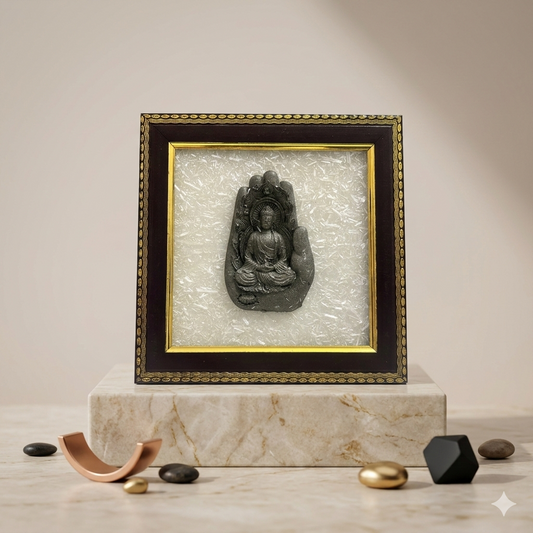 Buddha Photo Frame With Sylanite Base