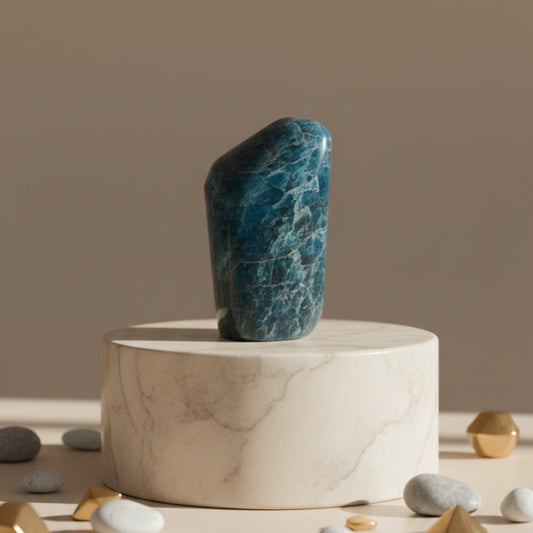 Blue Apatite In Free Form